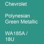 Preview: Chevrolet, Polynesian Green Metallic, WA185A / 18U.